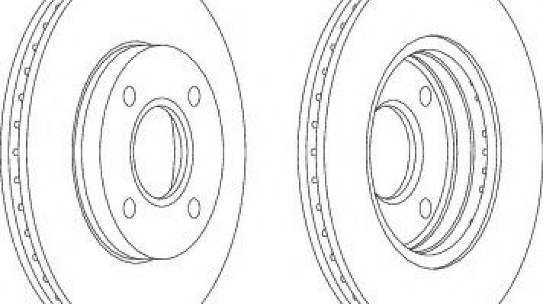 Disc frana MAZDA 2 (DY) (2003 - 2016) FERODO DDF1072 piesa NOUA