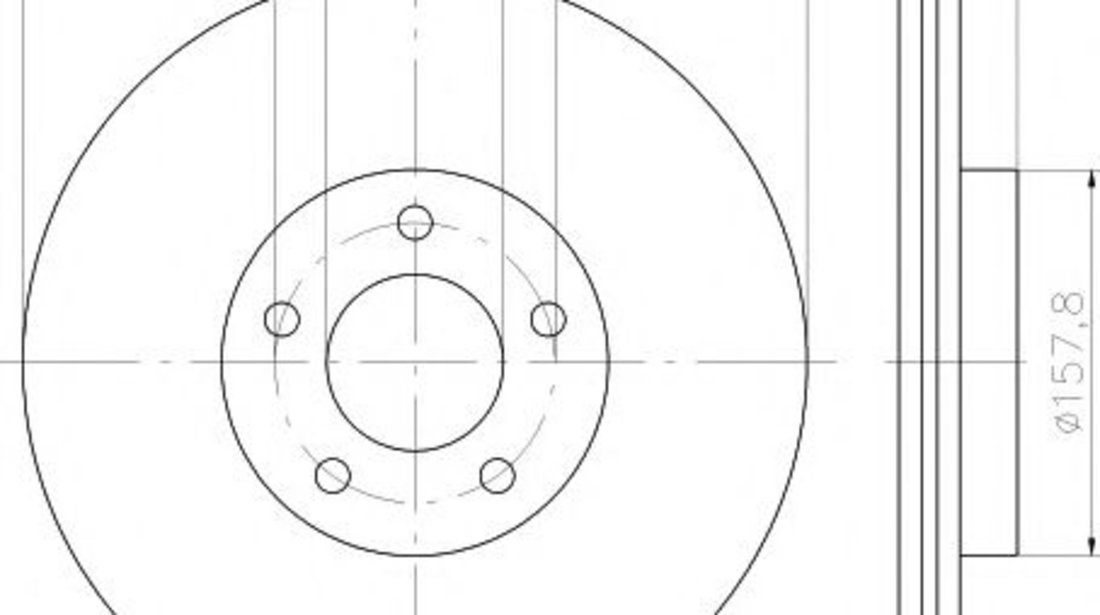 Disc frana MAZDA 3 (BK) (2003 - 2009) HELLA PAGID 8DD 355 117-891 piesa NOUA