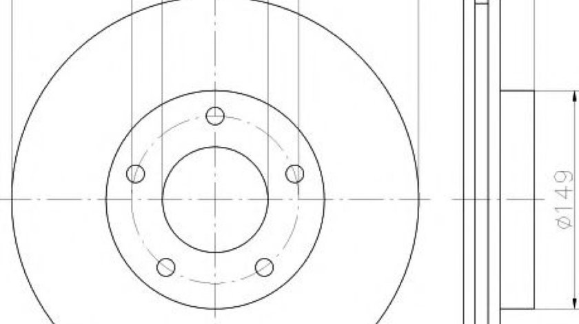 Disc frana MAZDA 3 (BK) (2003 - 2009) TEXTAR 92130303 piesa NOUA