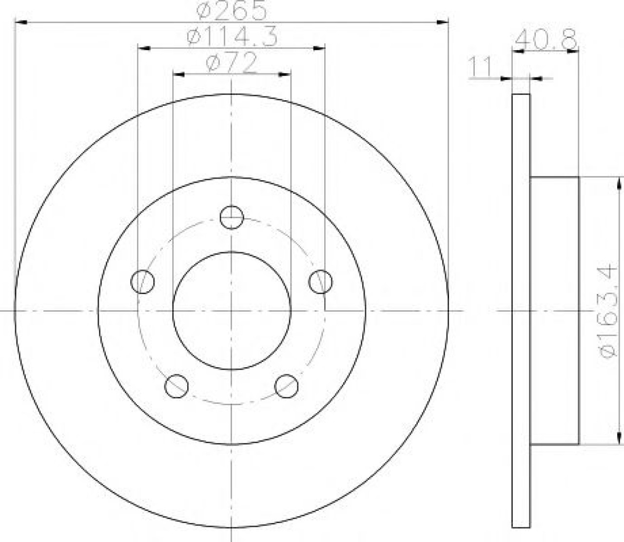 Disc frana MAZDA 3 (BK) (2003 - 2009) TEXTAR 92130500 piesa NOUA