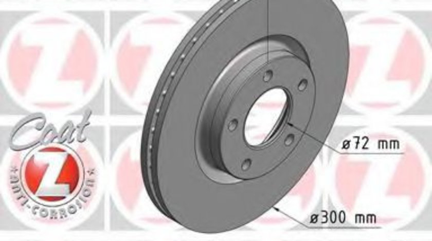 Disc frana MAZDA 3 (BK) (2003 - 2009) ZIMMERMANN 370.3077.20 piesa NOUA