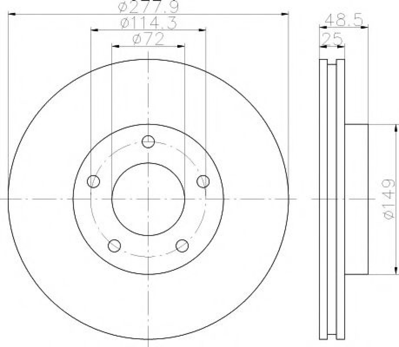 Disc frana MAZDA 3 (BL) (2008 - 2016) TEXTAR 92130303 piesa NOUA