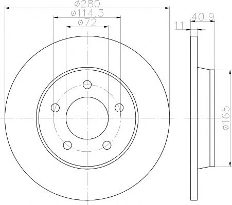 Disc frana MAZDA 3 (BL) (2008 - 2016) TEXTAR 92130600 piesa NOUA