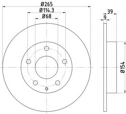 Disc frana MAZDA 3 (BM) (2013 - 2016) TEXTAR 92267703 piesa NOUA