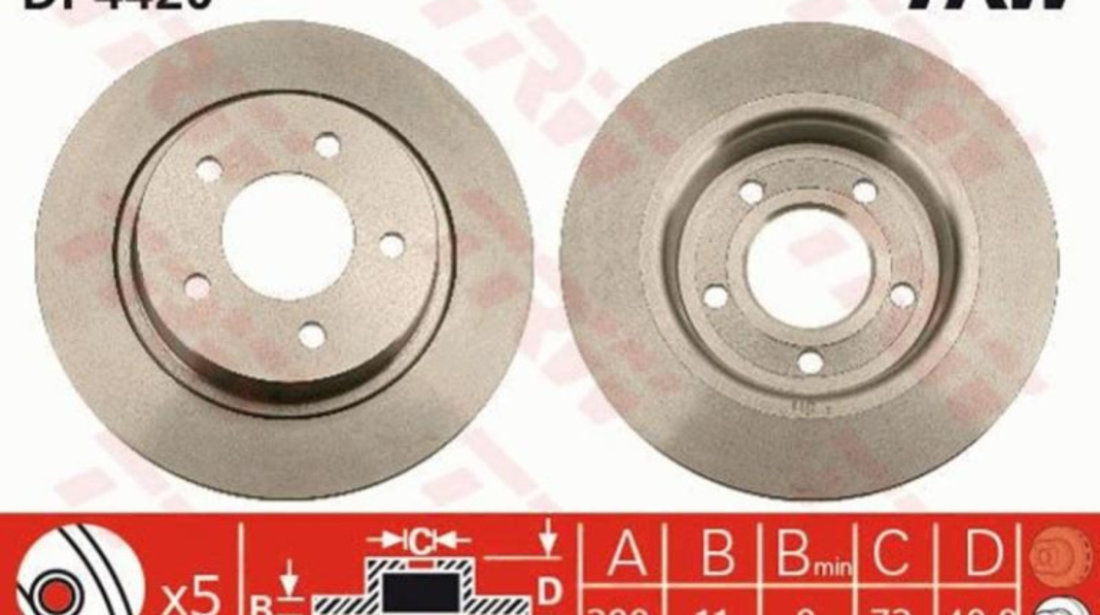 Disc frana Mazda 3 limuzina (BK) 1999-2009 #3 08997520