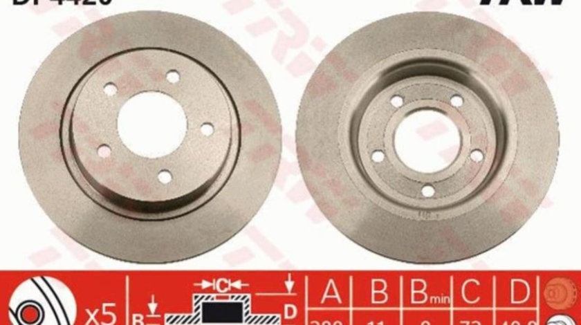 Disc frana Mazda 3 limuzina (BK) 1999-2009 #3 08997520