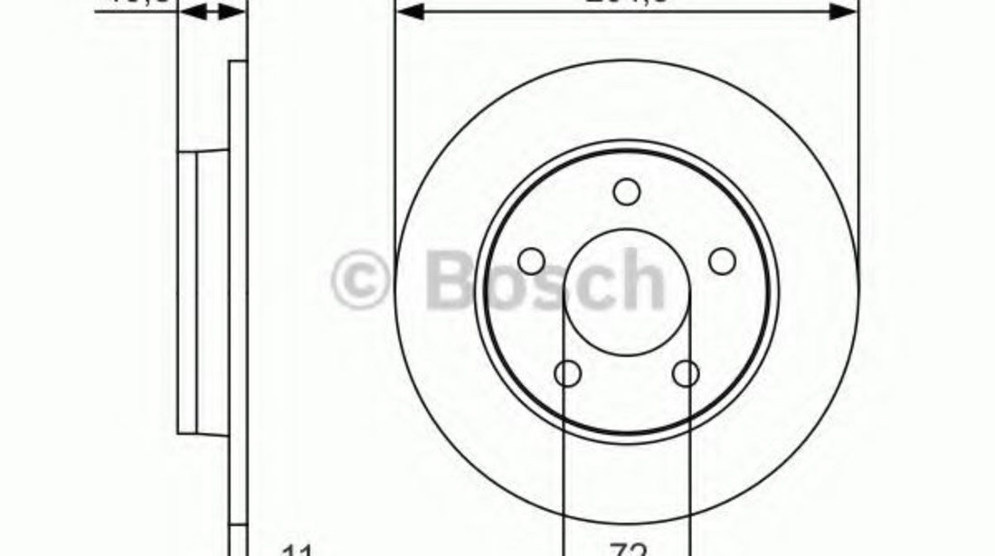 Disc frana MAZDA 3 Limuzina (BK) (1999 - 2009) BOSCH 0 986 479 S50 piesa NOUA