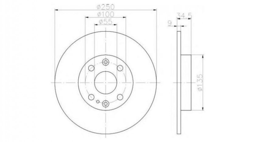 Disc frana Mazda 323 F Mk IV (BG) 1987-1994 #2 08685710