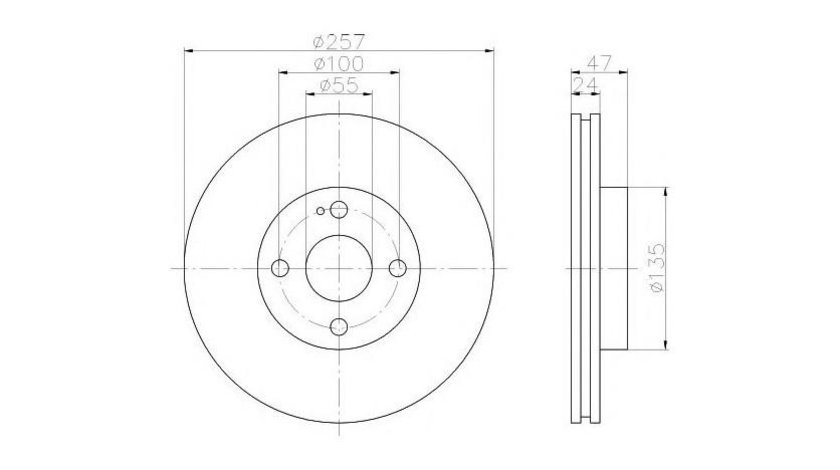 Disc frana Mazda 323 S Mk VI (BJ) 1998-2004 #2 09782610