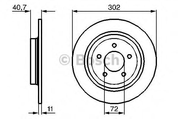 Disc frana MAZDA 5 (CR19) (2005 - 2016) BOSCH 0 986 479 C69 piesa NOUA