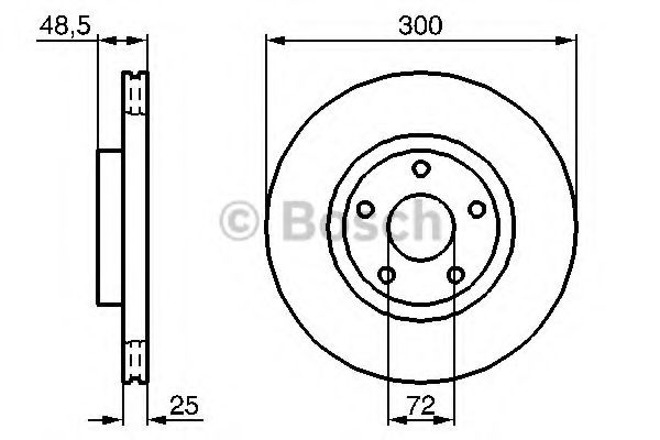 Disc frana MAZDA 5 (CR19) (2005 - 2016) BOSCH 0 986 479 183 piesa NOUA