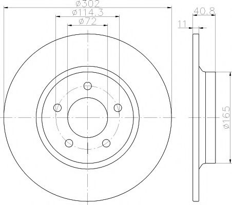 Disc frana MAZDA 5 (CR19) (2005 - 2016) TEXTAR 92148200 piesa NOUA