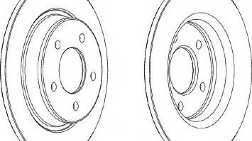 Disc frana MAZDA 5 (CW) (2010 - 2016) FERODO DDF1546C piesa NOUA