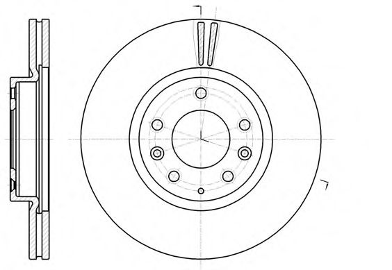 Disc frana MAZDA 6 Combi (GH) (2008 - 2016) REMSA 61235.10 piesa NOUA