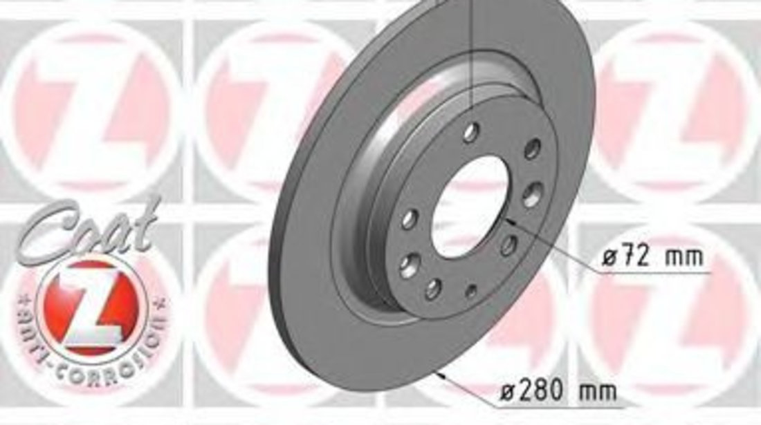 Disc frana MAZDA 6 Combi (GH) (2008 - 2016) ZIMMERMANN 370.3075.20 piesa NOUA