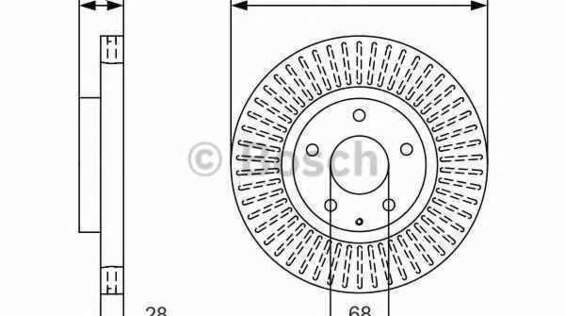 Disc frana MAZDA 6 combi GJ GH BOSCH 0 986 479 B15