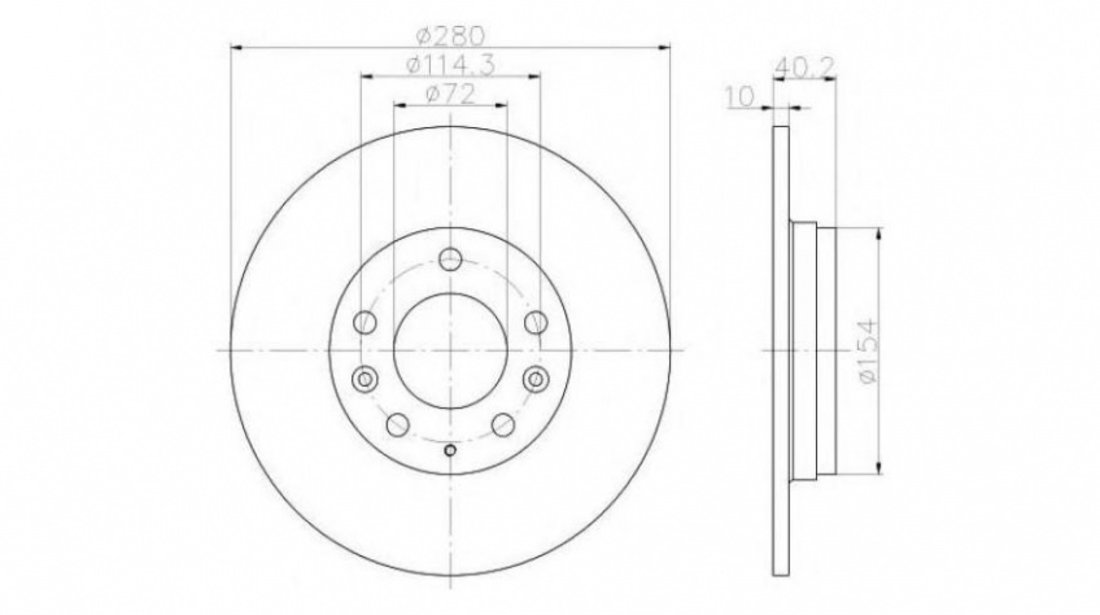 Disc frana Mazda 6 (GG) 2002-2008 #2 08A11210