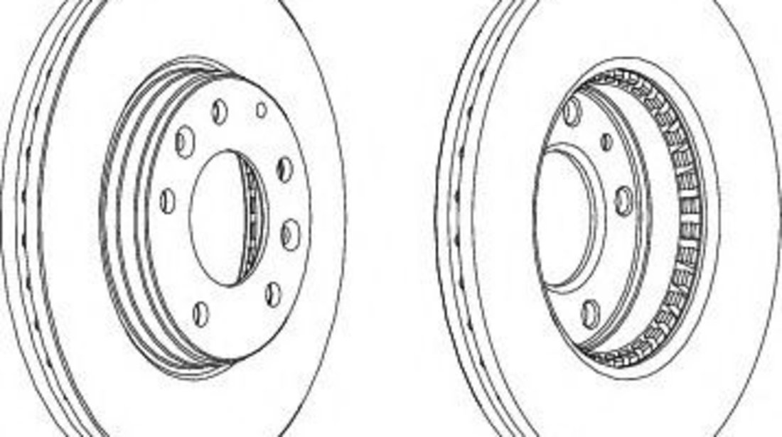 Disc frana MAZDA 6 (GG) (2002 - 2008) FERODO DDF1210 piesa NOUA