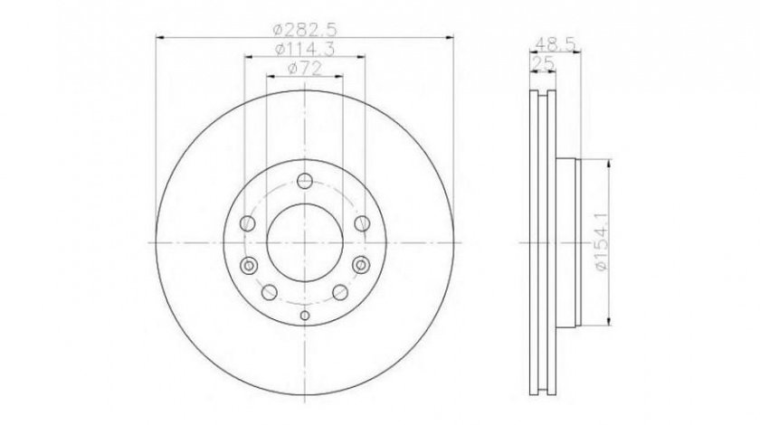 Disc frana Mazda 6 Hatchback (GG) 2002-2008 #2 0986479132