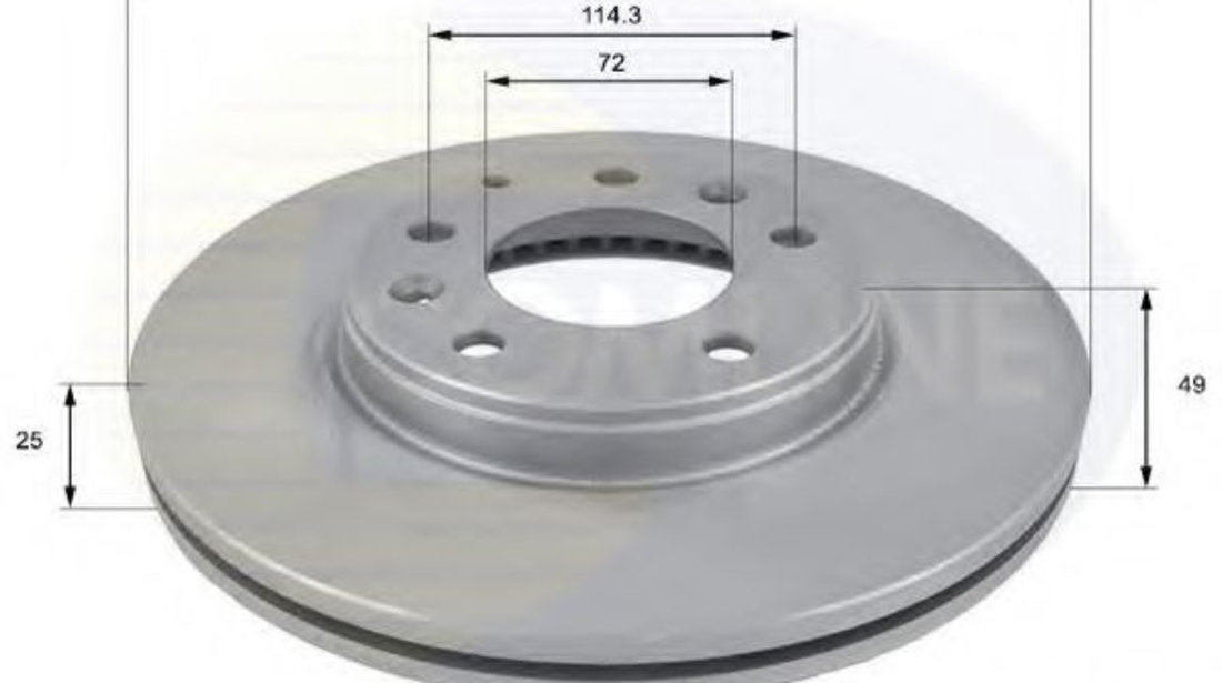 Disc frana MAZDA 6 Hatchback (GG) (2002 - 2008) COMLINE ADC0445V piesa NOUA