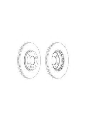 Disc frana MAZDA 6 Hatchback (GG) (2002 - 2008) FERODO DDF1739C piesa NOUA