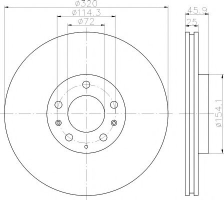 Disc frana MAZDA 6 Hatchback (GG) (2002 - 2008) TEXTAR 92166300 piesa NOUA