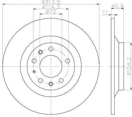 Disc frana MAZDA 6 Hatchback (GG) (2002 - 2008) TEXTAR 92166400 piesa NOUA
