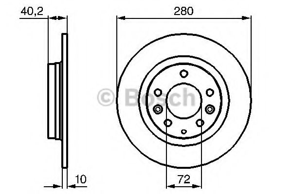 Disc frana MAZDA 6 Hatchback (GH) (2007 - 2016) BOSCH 0 986 479 131 piesa NOUA