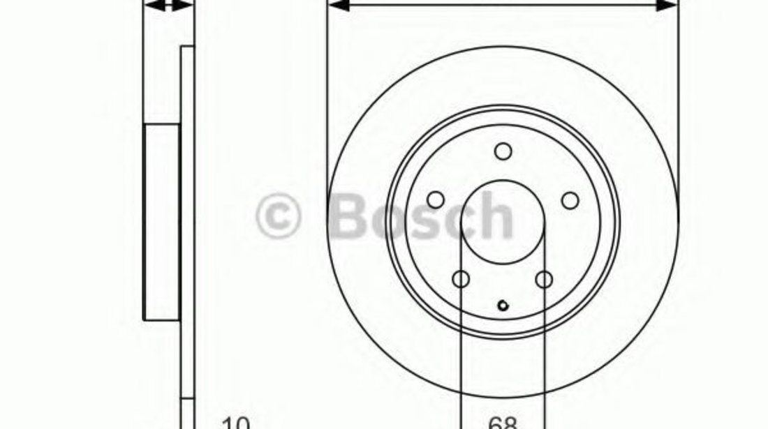 Disc frana MAZDA 6 Limuzina (GJ, GH) (2012 - 2016) BOSCH 0 986 479 C22 piesa NOUA