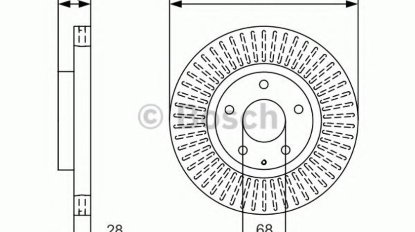 Disc frana MAZDA 6 Limuzina (GJ, GH) (2012 - 2016) BOSCH 0 986 479 B15 piesa NOUA