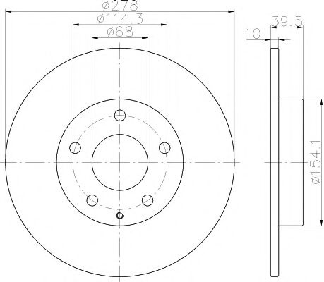 Disc frana MAZDA 6 Limuzina (GJ, GH) (2012 - 2016) TEXTAR 92254703 piesa NOUA