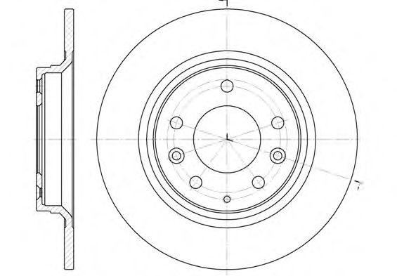 Disc frana MAZDA 6 Station Wagon (GY) (2002 - 2007) REMSA 6881.00 piesa NOUA
