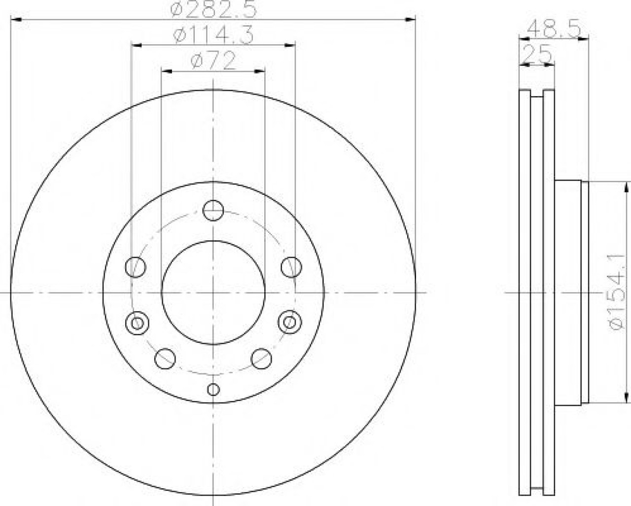 Disc frana MAZDA 6 Station Wagon (GY) (2002 - 2007) TEXTAR 92125503 piesa NOUA