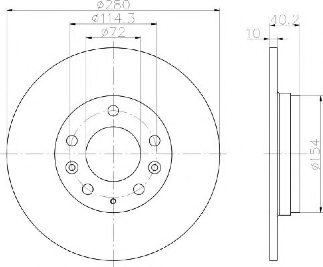 Disc frana MAZDA 6 Station Wagon (GY) (2002 - 2007) TEXTAR 92125603 piesa NOUA