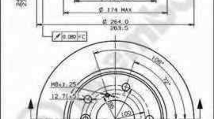 Disc frana MAZDA 626 III cupe (GD) BREMBO 09.5252.10