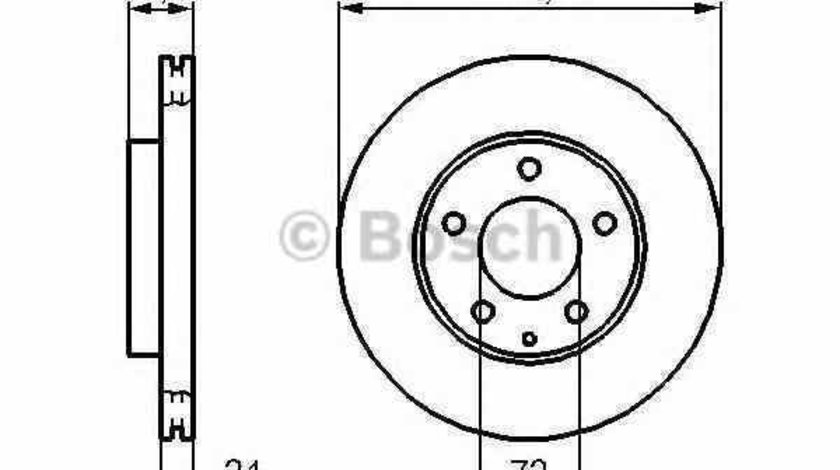 Disc frana MAZDA 626 V Station Wagon GW BOSCH 0 986 479 034