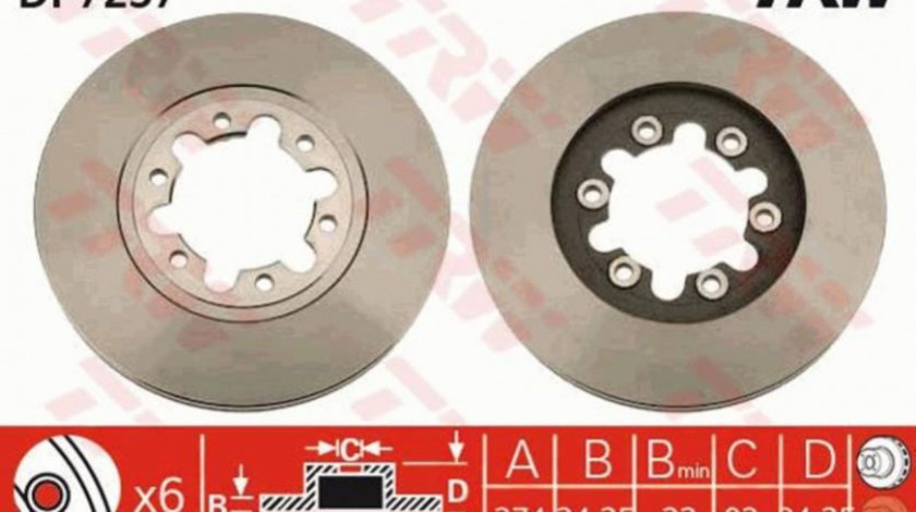 Disc frana Mazda B-SERIE (UF) 1985-1999 #2 0986479T95