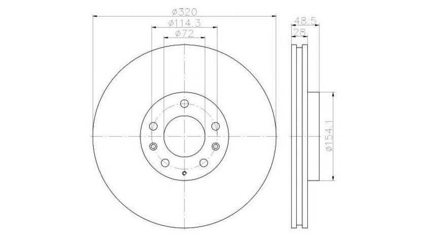 Disc frana Mazda CX-7 (ER) 2006-2016 #2 0986479795