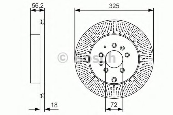 Disc frana MAZDA CX-7 (ER) (2006 - 2016) BOSCH 0 986 479 C30 piesa NOUA