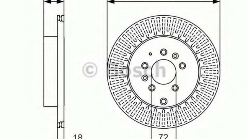 Disc frana MAZDA CX-7 (ER) (2006 - 2016) BOSCH 0 986 479 C30 piesa NOUA