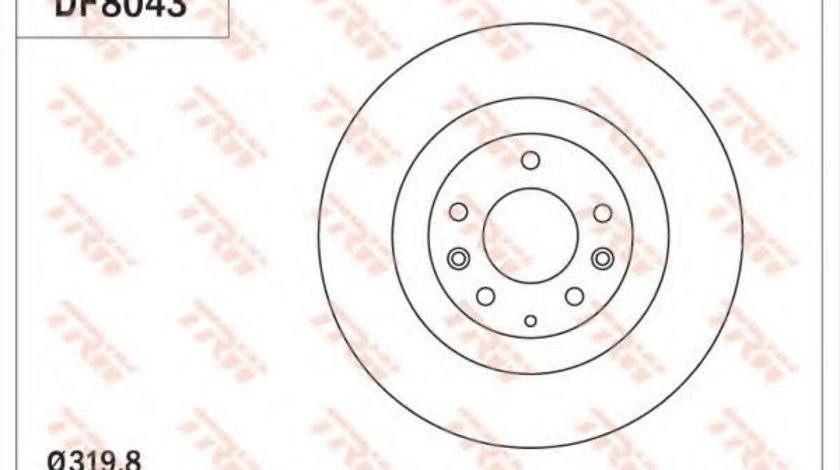 Disc frana MAZDA CX-7 (ER) (2006 - 2016) TRW DF8043 piesa NOUA