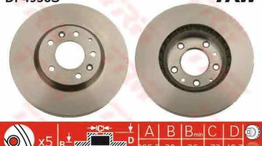 Disc frana MAZDA CX-7 ER TRW DF4958S