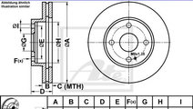 Disc frana MAZDA DEMIO (DW) (1996 - 2003) ATE 24.0...