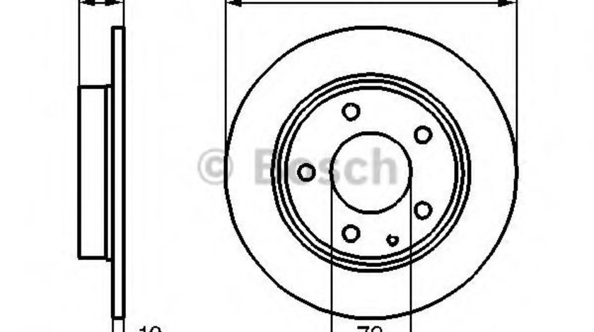 Disc frana MAZDA PREMACY (CP) (1999 - 2005) BOSCH 0 986 478 633 piesa NOUA