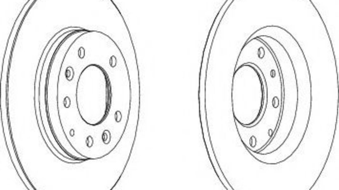 Disc frana MAZDA PREMACY (CP) (1999 - 2005) FERODO DDF1500 piesa NOUA