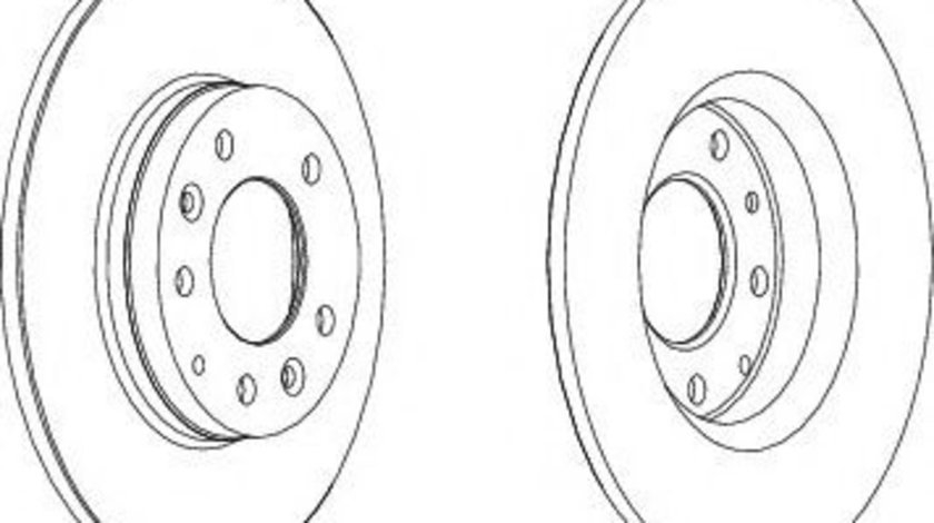 Disc frana MAZDA PREMACY (CP) (1999 - 2005) FERODO DDF1500 piesa NOUA