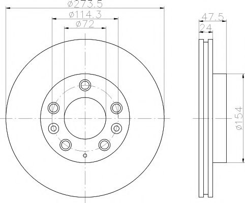 Disc frana MAZDA PREMACY (CP) (1999 - 2005) TEXTAR 92110400 piesa NOUA