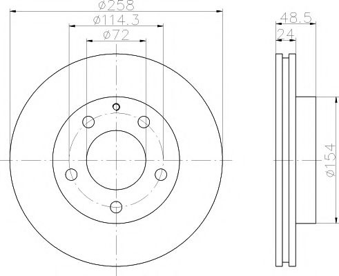 Disc frana MAZDA PREMACY (CP) (1999 - 2005) TEXTAR 92062000 piesa NOUA
