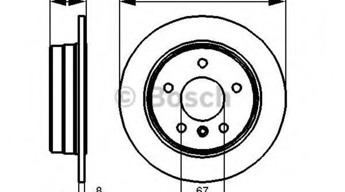 Disc frana MERCEDES A-CLASS (W168) (1997 - 2004) BOSCH 0 986 478 475 piesa NOUA