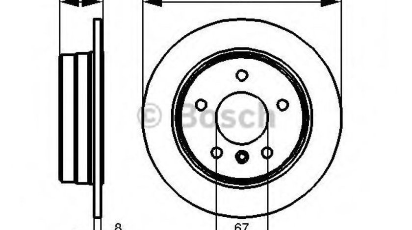 Disc frana MERCEDES A-CLASS (W168) (1997 - 2004) BOSCH 0 986 478 475 piesa NOUA